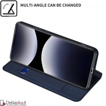Dux Ducis Skin Pro dirbtinės odos dėklas - mėlynas (Xiaomi Redmi Note 14 Pro 4G) Dux Ducis Skin Pro dirbtinės odos dėklas - mėlynas (Xiaomi Redmi Note 14 Pro 4G)